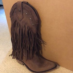 Liberty Black Brown Finger Cowboy Boots